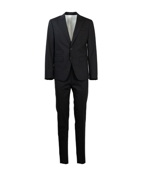 Shop DSQUARED2  Dress: Dsquared2 dress in cool wool.
Slim fit.
Single-breasted blazer.
Welt chest pocket.
Button cuffs.
Trousers with ironed crease.
Hook and zip closure.
Inner lining.
Composition: 95% Wool 5% Elastane.
Made in Italy.. FT0457 S40320-900
